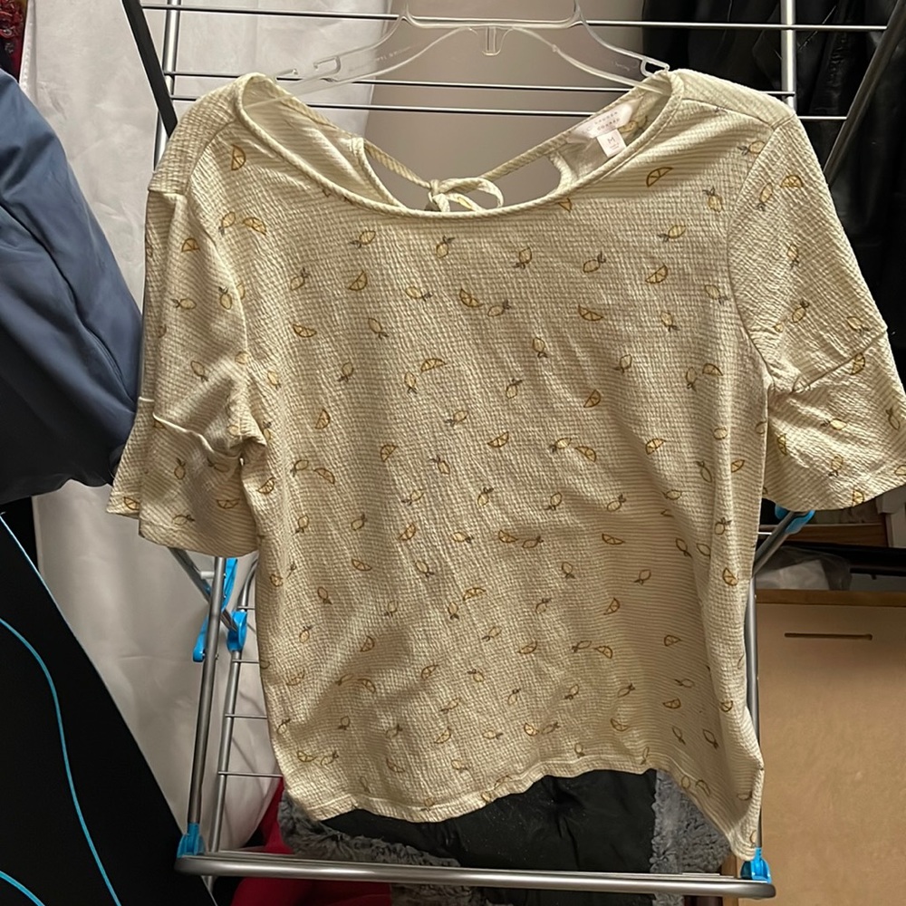 Lauren Conrad, summer time short sleeve blouse.